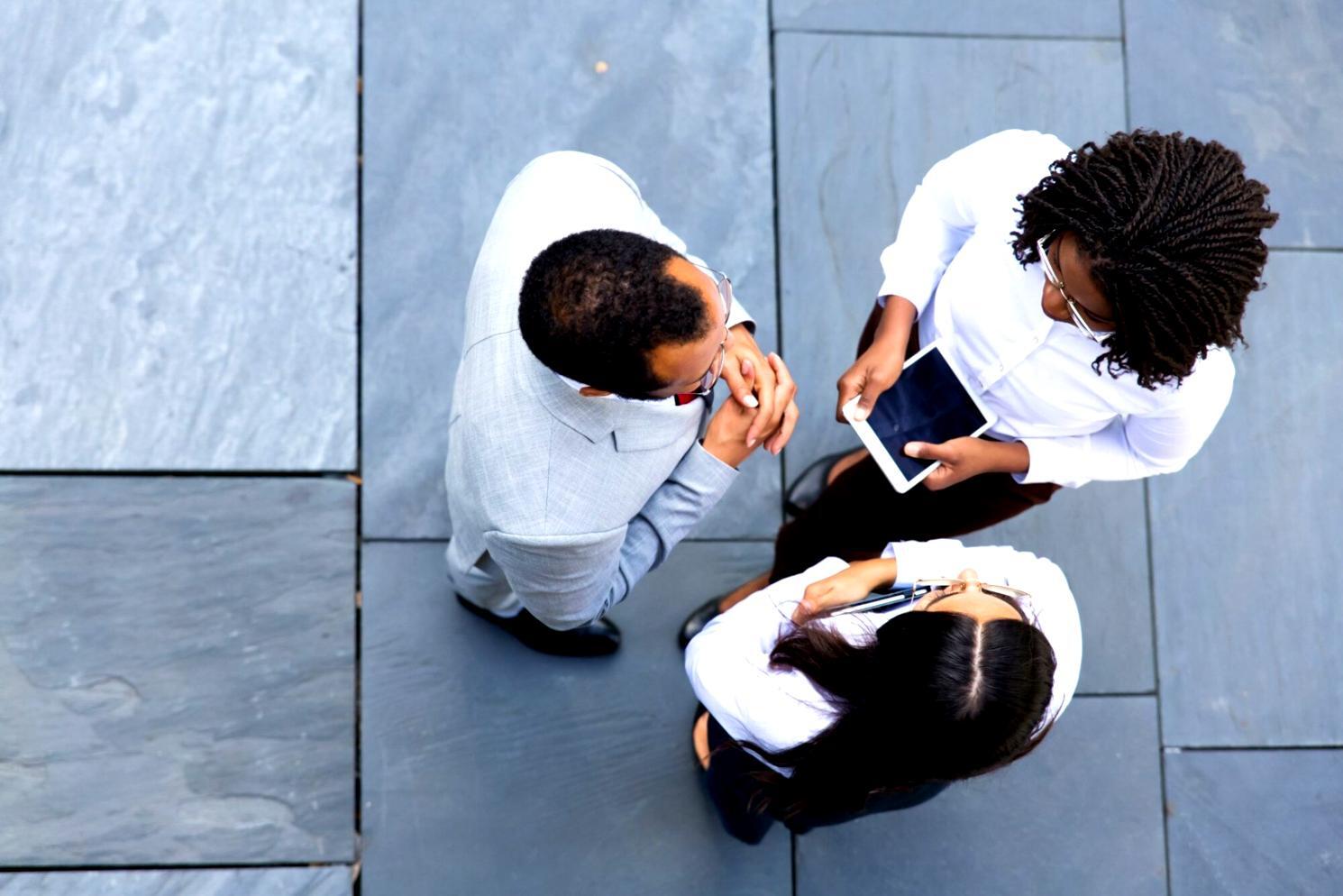 Sessão de webinar com comunicação bidirecional